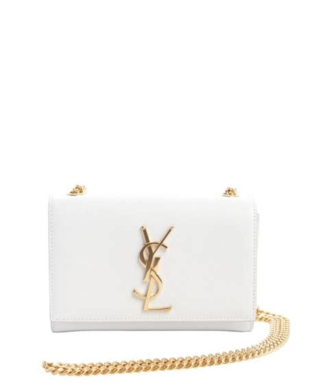 vintage white ysl bag|YSL large shoulder bag.